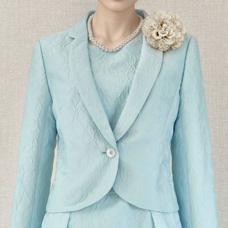 テスト⑥｜当日発送可能【新品】ハナエモリ セレモニー 36 ミントグリーン 立体的花柄